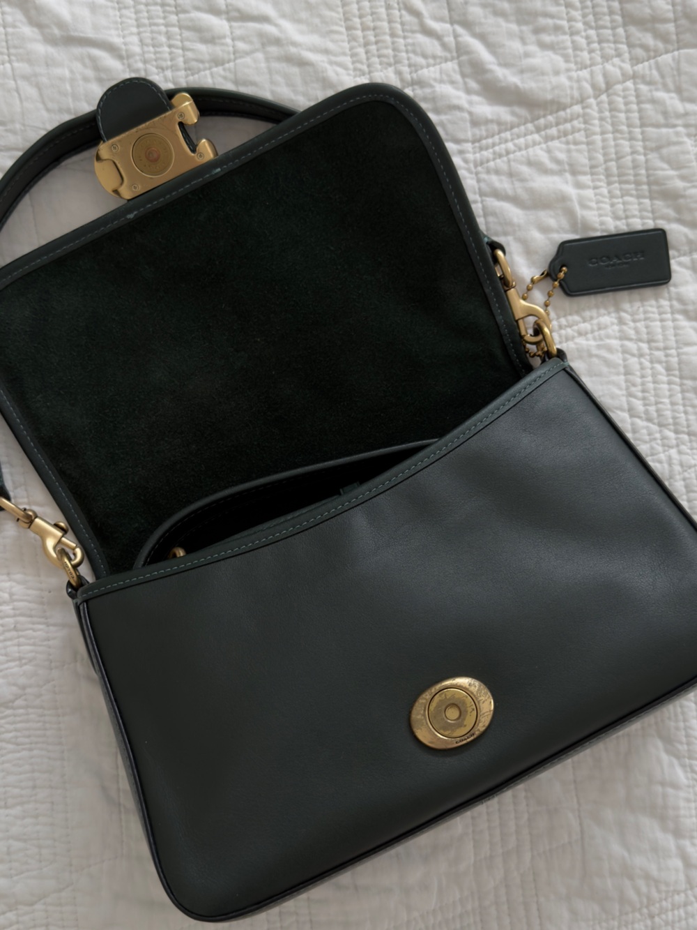 Coach Soft Tabby Shoulder Bag with Signature 'C' Hardware - Picture 3 of 7